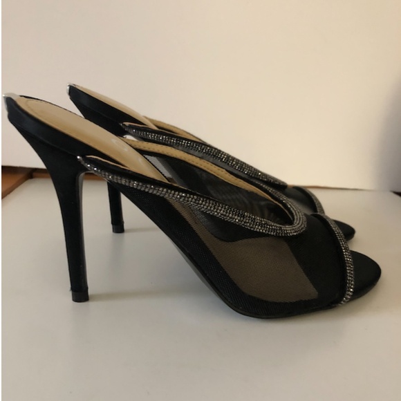 GUESS Mansa Rhinestone Mesh Heels - Picture 9 of 14